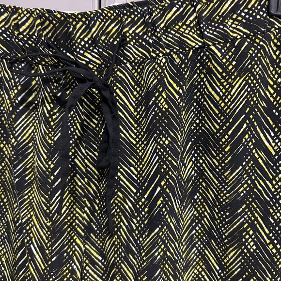 Coldwater Creek Womens Natural Fit Drawstring Pants Size M Multicolor Chevron - Picture 5 of 10
